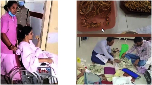 acb officers arrested tribal welfare ee jaga jyothi in bribe case. acb officers arrested tribal welfare ee jaga jyothi in bribe case.