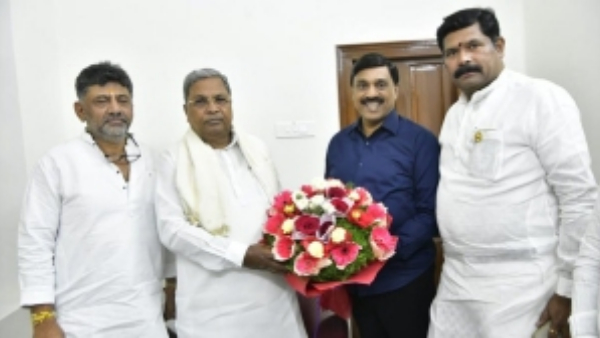 MLA Gali Janardhan Reddy had a special meeting with CM Siddaramaiah and DK Shivakumar
