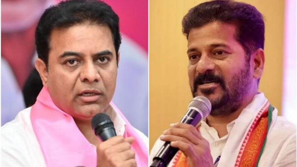 BRS Working President KTR Targets CM REvanth over Six Guarantee Schemes implementation