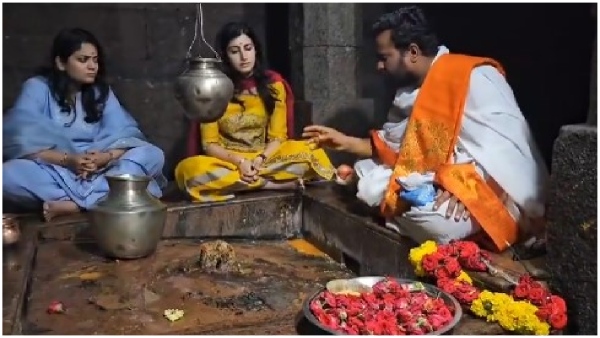 Nara Brahmani visit Jogulamba temple, held special abhishekam
