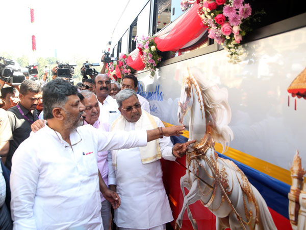 CM Siddaramaiah launches new KSRTC buses in Bengaluru