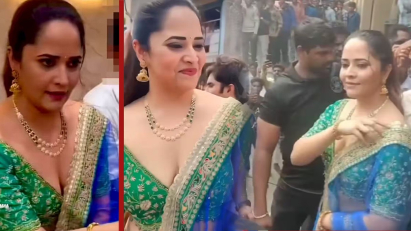  anasuya public appearance in srungavarapukota