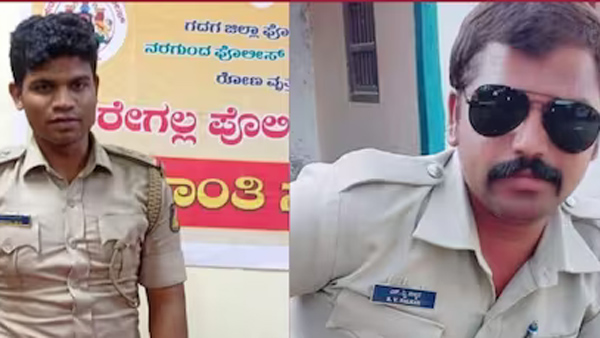 Police sub-inspector, head constable torturing college girls in Gadag district Police sub-inspector, head constable torturing college girls in Gadag district