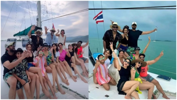 Thailand: Tollywood stars shined in Rakuls bachelor party.