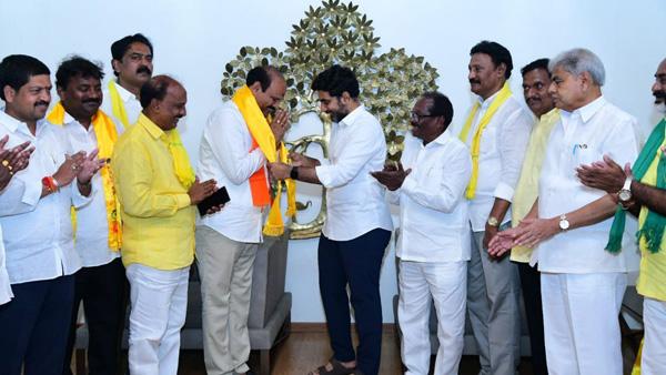 YSRCP MLA Kolusu Parthasarathy joined in TDP