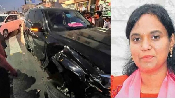 mla lasya nanditha car accident: case filed on car driver aakash.