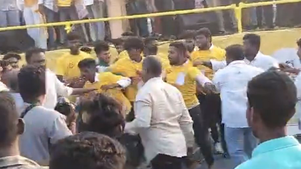 Clash broke out between TDP and its alliance party Janasena workers