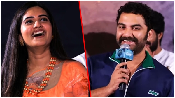 hero vishwaksen comments on achor sravanthi saree