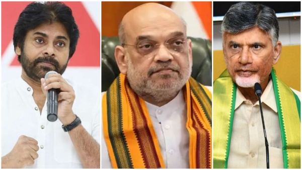 Chandra Babu - Pawan Kalyan meets Amith Shah to finalise seat-sharing arrangement