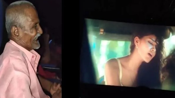 A old grandfather enjoyed tillu square movie in theatre