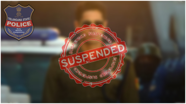 Hyderabad CP Srinivas Reddy Bandla Guda CI SSI Constable has been suspended