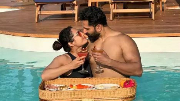 pooja ramachandran swimming pool photos viral