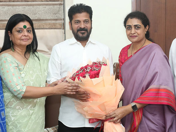 Nandamuri Suhasini Met With CM Revanth Reddy Nandamuri Suhasini Met With CM Revanth Reddy