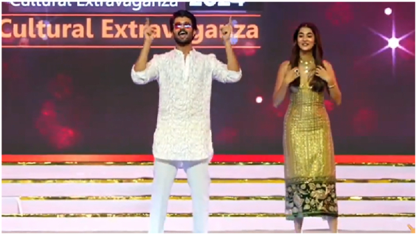 Pooja Hegde steps up with rowdy boy video viral