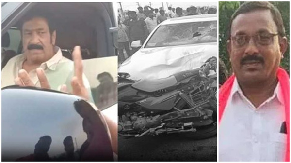 brs leader janardhan rao died after hitting of cine actor raghu babu car