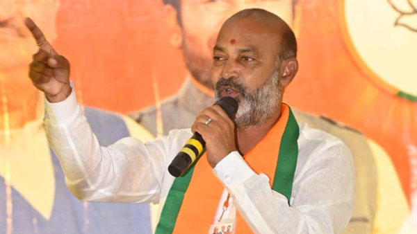 bandi sanjay hits out at congress and brs in sc morcha meeting
