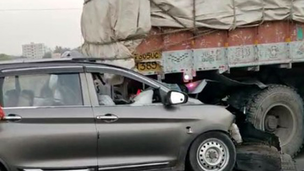 car accident in kodad six killed among one child