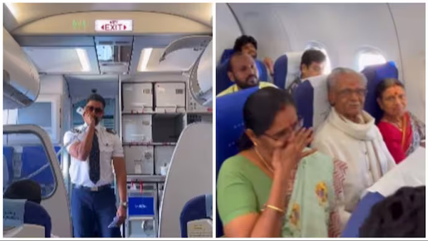 chennai-coimbatore flight pilot emotional announcement about family travelling first time