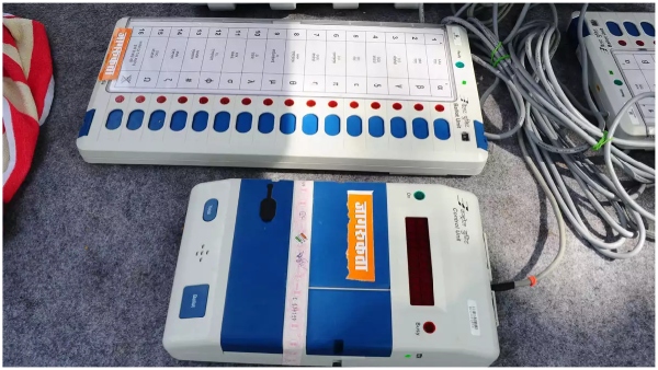 fake evms cought in pithapuram assembly constituency
