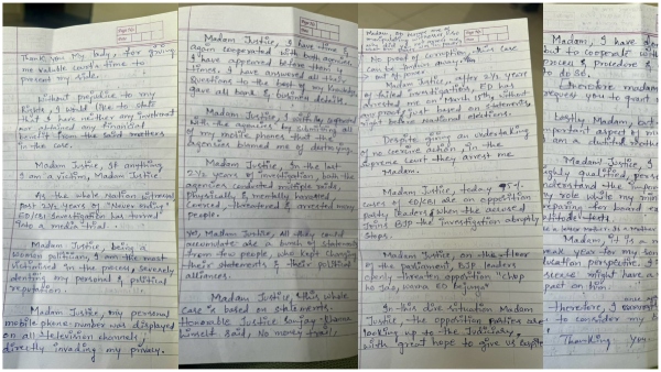 Arrested BRS MLC K Kavitha released a letter