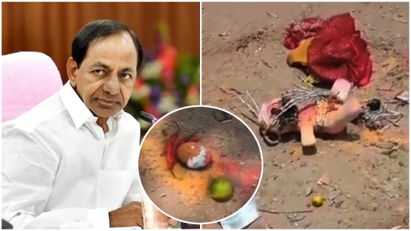 Reports of performing Black Magic rituals near KCR home in Hyderabad