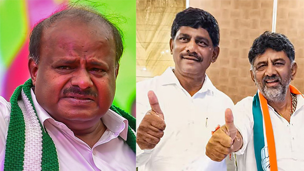 HD Kumaraswamy accused Congress leaders of sending QR code gift coupons to voters