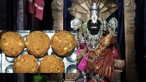 Garuda Prasadam distribution in balapur lakshmi narasimhaswamy temple