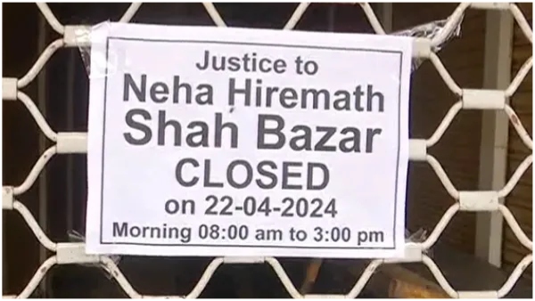 Muslim traders staged a bandh to protest the murder of college girl Neha