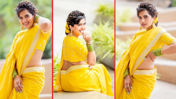 Sravanthi Chokkarapu latest saree photos goes viral