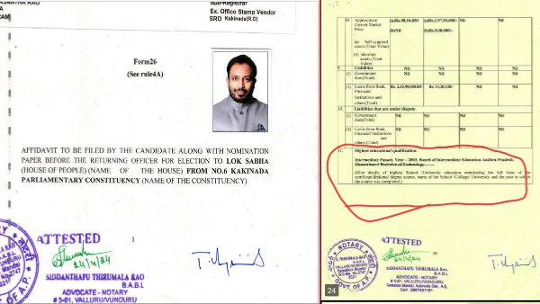 allegations against Kakinada Janasena candidate allegations against Kakinada Janasena candidate