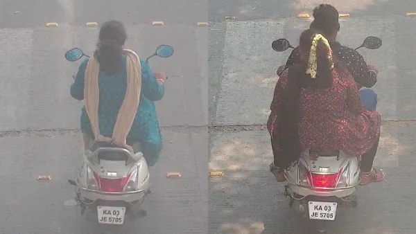 A lady who broke traffic rules 270 times in Bengaluru and rode a scooter A lady who broke traffic rules 270 times in Bengaluru and rode a scooter