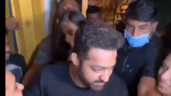 NTR with wife in Mumbai party photos and videos viral