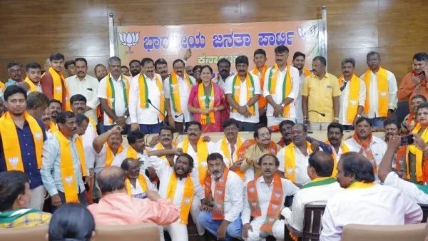 A former Congress MLA from Bengaluru who joined the BJP in the presence of Yeddyurappa