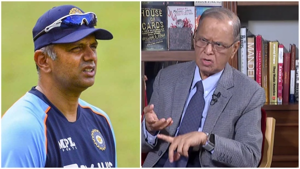 Cricketer Rahul Dravid Infosys Narayana Murthy voted in Bengaluru city Cricketer Rahul Dravid Infosys Narayana Murthy voted in Bengaluru city