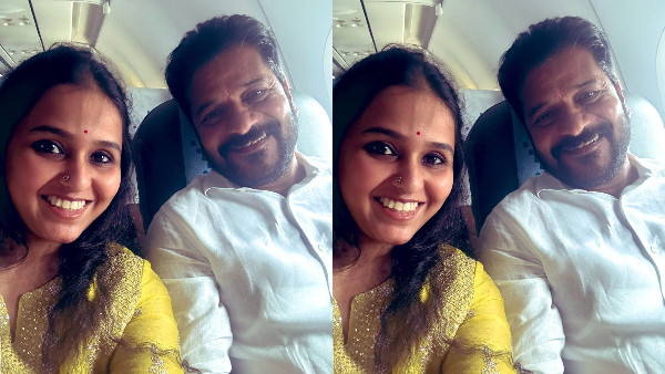 Pop singer Smita met CM Revanth Reddy on the plane