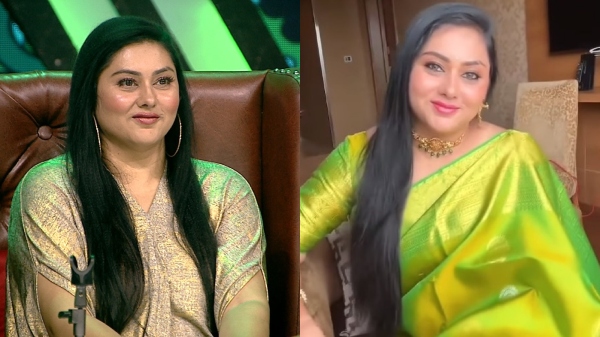 Actress Namitha said that she wants to contest elections against hero Vijay