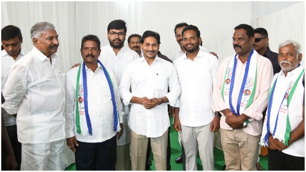 Senior TDP leader from Kuppam Subrahmanyam Naidu joined in YSRCP