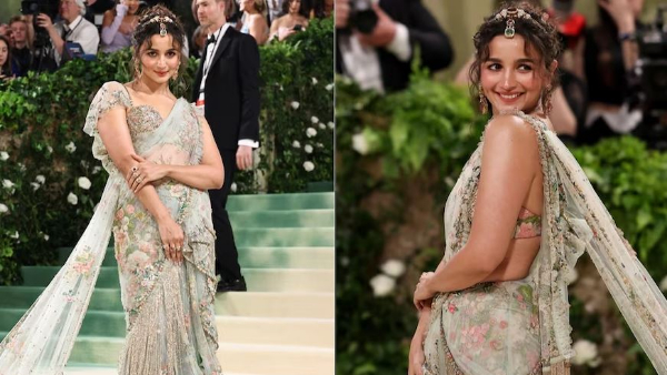 Actress alia bhatt stunning looks at meta gala 2024 in new york