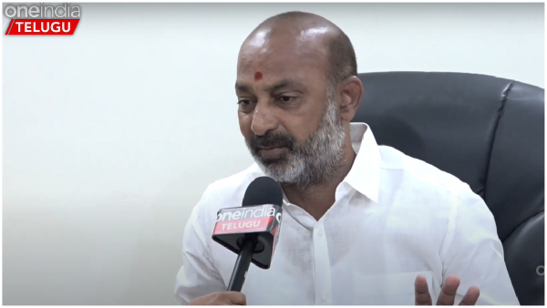 bandi sanjay shocking comments on KCR If Hindus sneeze BRS will be washed away