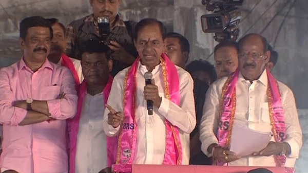 kcr slams bjp for kavitha arrest issue in nizamabad election campaign