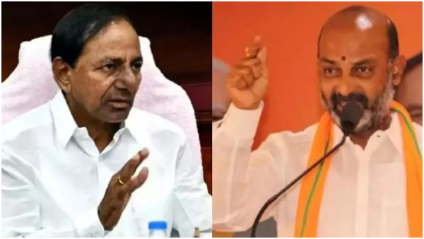 bandi sanjay insulting comments video on kcr and brs said that brs expired party in telangana