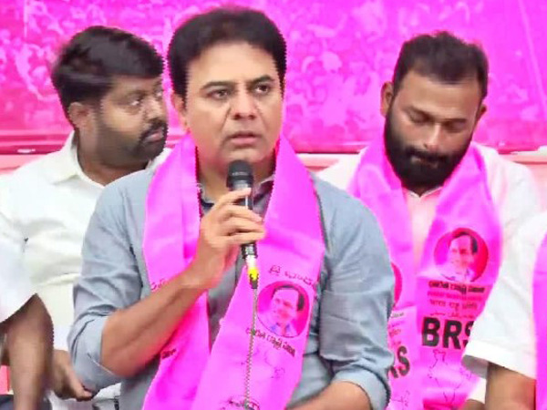 ktr slams at modi revanth reddy for election commission action on kcr campaign