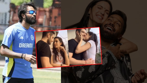 Hardik Pandya s wife Natasa kissing her boyfriend Video viral