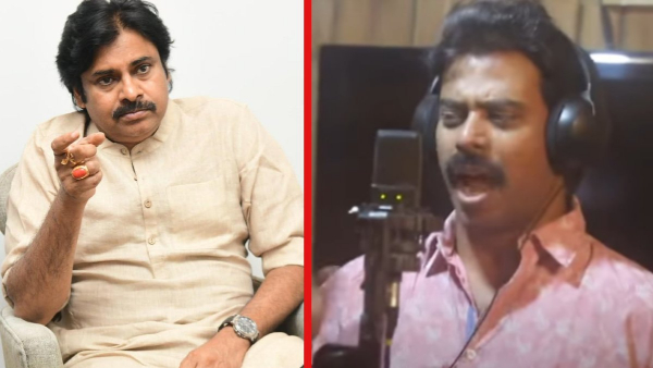 Suresh Kondeti sing a song for Janasena