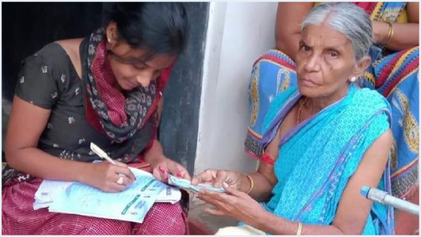 pensions distribution on pace in Andhra Pradesh in hybrid mode
