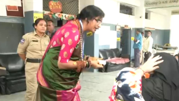 BJP Hyderabad MP candidate Madhavi Latha was booked