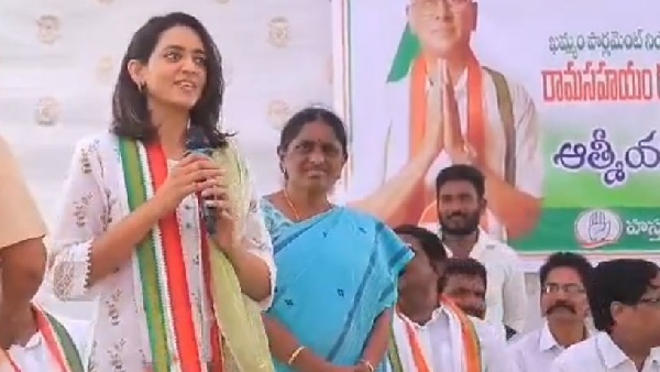Tollywood actor Venkatesh s daughter Aashritha campaign for Congress in Khammam Tollywood actor Venkatesh s daughter Aashritha campaign for Congress in Khammam