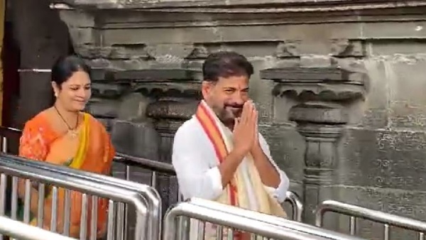 CM Revanth Reddy along with his family members visits Tirumala Sri Venkateswara Temple