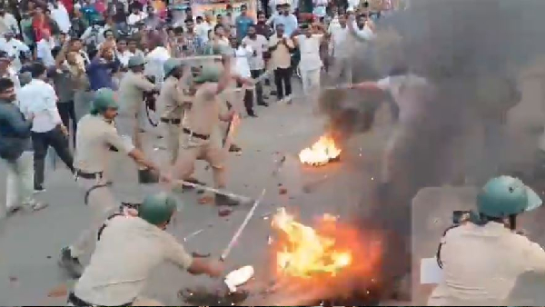 AP police gears up for counting day and conduct mock drills in Ongole