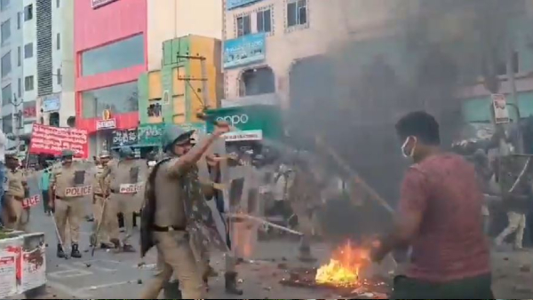 AP police gears up for counting day and conduct mock drills in Ongole